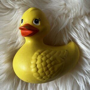 Vintage Knickerbocker Yellow Rubber Duck Duckie Ducky MADE IN THE USA
